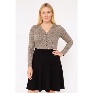 SAM FASHION Black Skater Skirt Women's Size Large